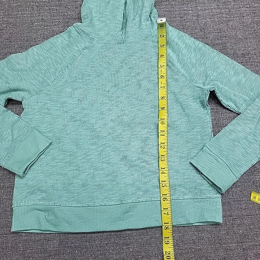 Girls Cozy Pullover Long Sleeves Hoodie Sweatshirt Medium Size 8 Ocean Green